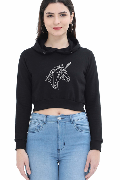 Unicorn Crop Hoodie