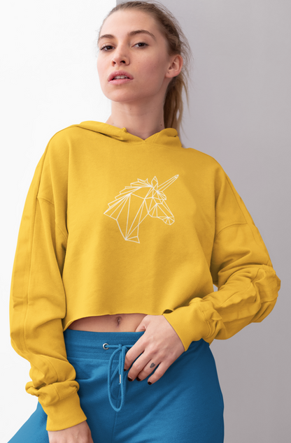 Unicorn Crop Hoodie