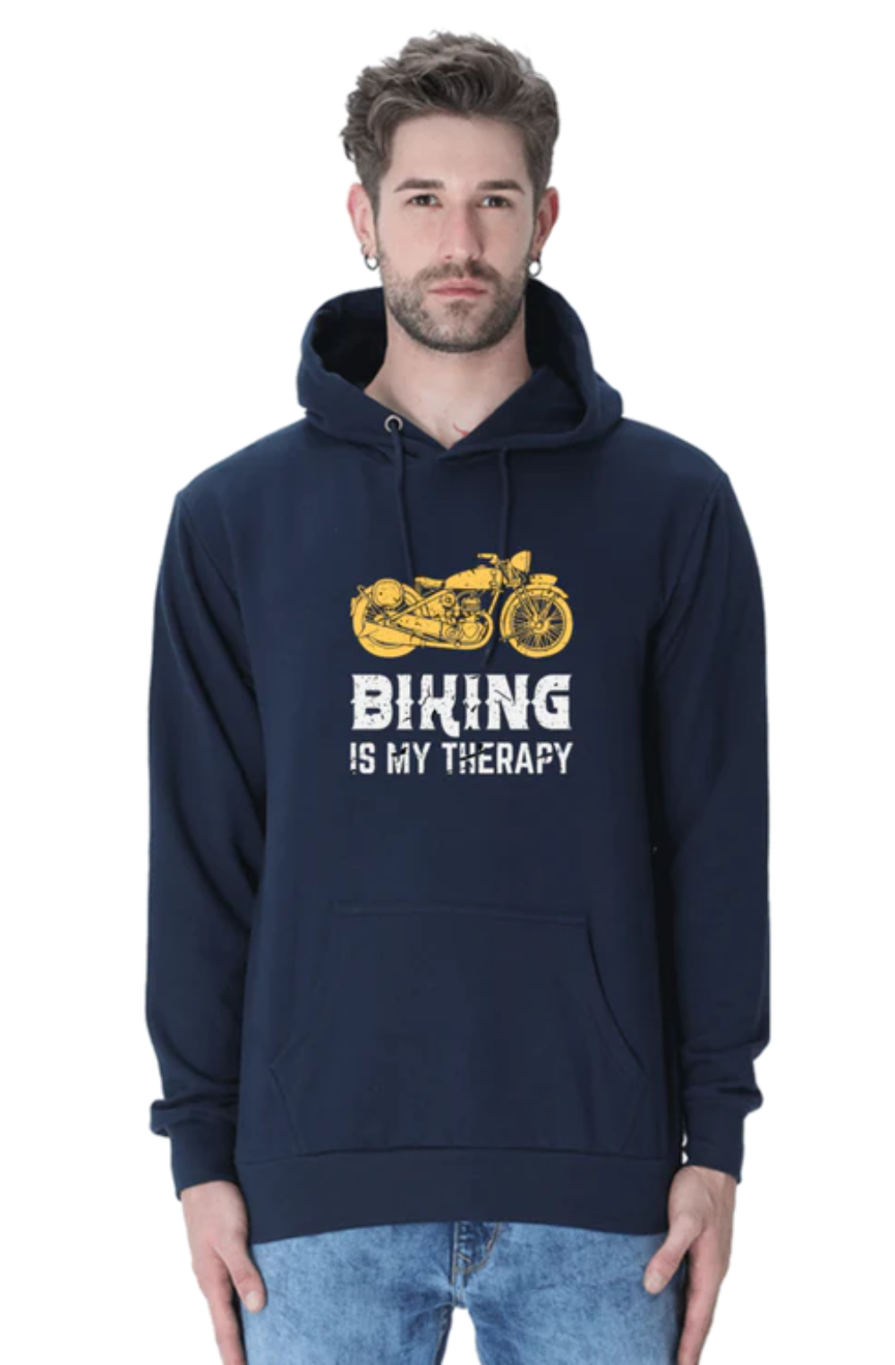 Biking Is My Therapy Hoodie Sweatshirt