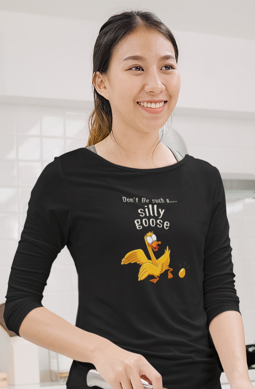 Silly Goose 3/4 Sleeves Tshirt