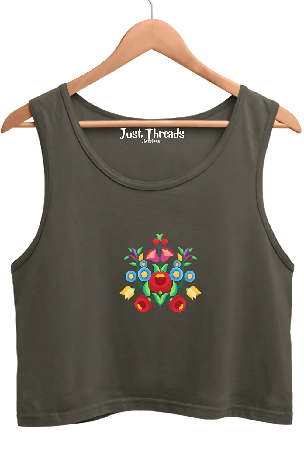 Multi Mushal Crop Tank Top