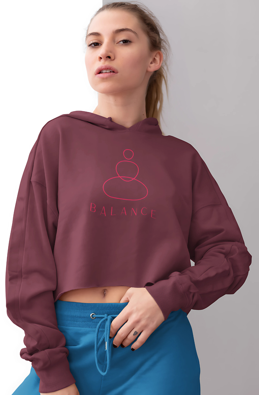 Balance Crop Hoodie