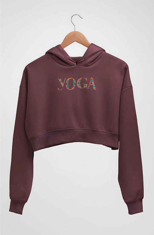 Mandala Yoga Crop Hoodie